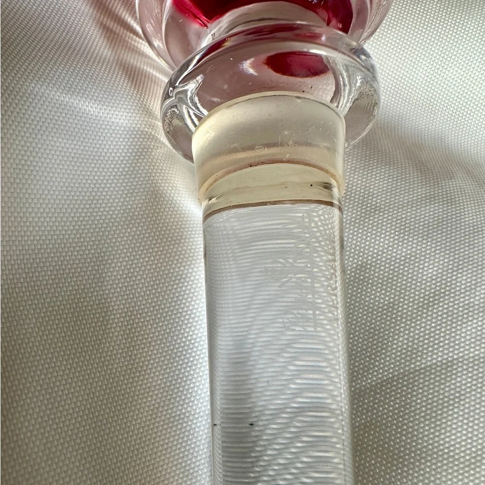 Versace Red and Clear Wine Stopper